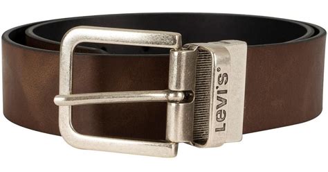 Levi's Levis Men's Reversible Leather Belt, Brown Men's Belt In Brown ...