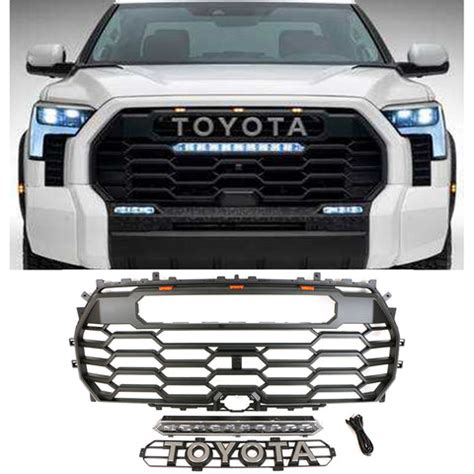 Front Grille for 2022 2023 Toyota Tundra TRD PRO Style Grill With LED – CNCT