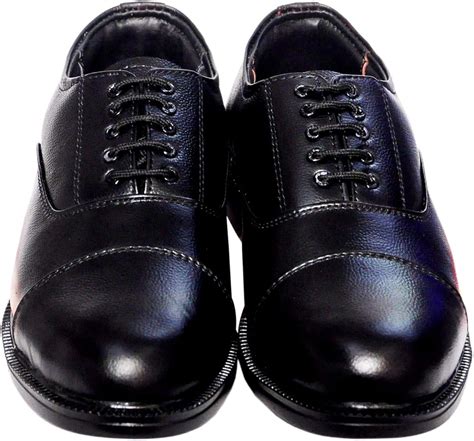 Buy Oxford Shoes for Uniform lace-up Police Formal Shoes (Black) by s15 (Numeric_7) at Amazon.in