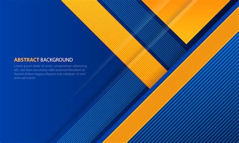 Premium Vector | Blue and yellow geometric gradient background