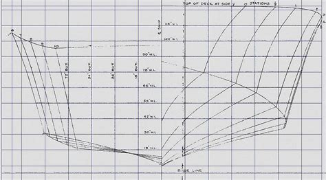 PT Boat BOS Elco Plan 3000 Lines Plan Frame Stations Wooden Boat Kits, Wooden Boat Building, Rc ...