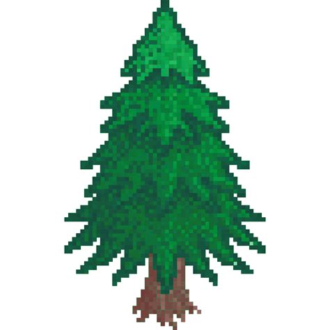 Pixel pine tree | Free SVG