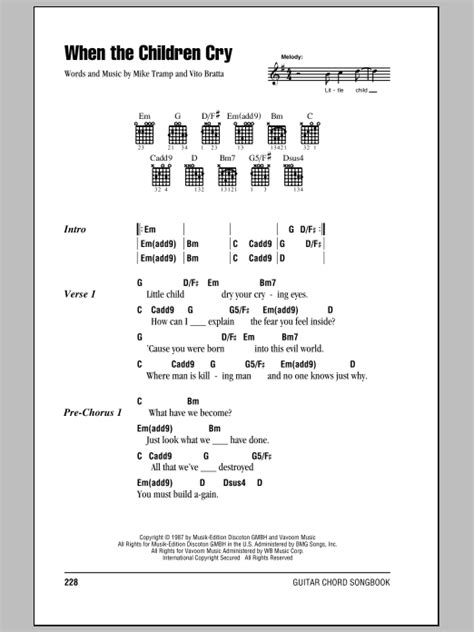 When The Children Cry by White Lion - Guitar Chords/Lyrics - Guitar Instructor