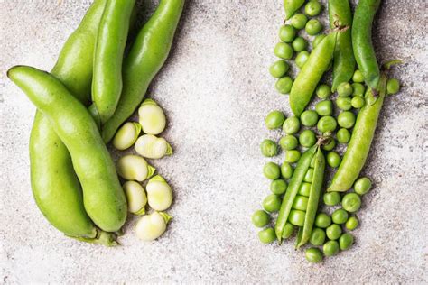 Fresh Green Peas and Beans on Light Background Stock Image - Image of vitamin, cooking: 123737365