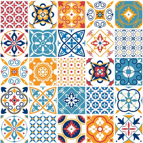 Portugal seamless pattern. Vintage mediterranean ceramic tile texture. By Tartila | TheHungryJPEG