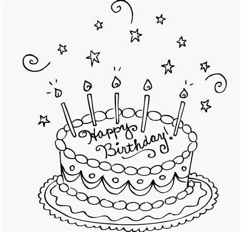 Birthday Cake Drawing Images at GetDrawings | Free download