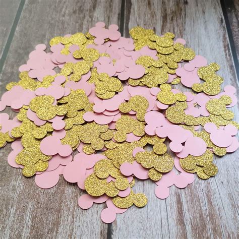 Buy 200 Counts Minnie Mouse Confetti Girl Pink Baby Shower Party First Twodles Birthday Supplies ...