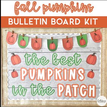 Fall Pumpkins Bulletin Board Kit by The Cohesive Classroom | TpT