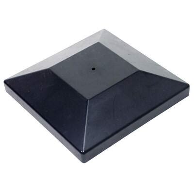 Simpson Strong-Tie Black Plastic Decorative Post Cover for 6 in. x 6 in. Solid Sawn Post-DPPC6BK ...