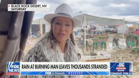 Fox News Claudia Cowan Covers Flooded Scene at Burning Man