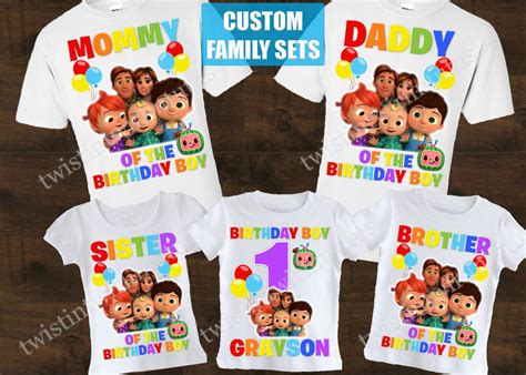 Cocomelon Family Shirts Family Birthday Shirts, Family Birthdays, First ...