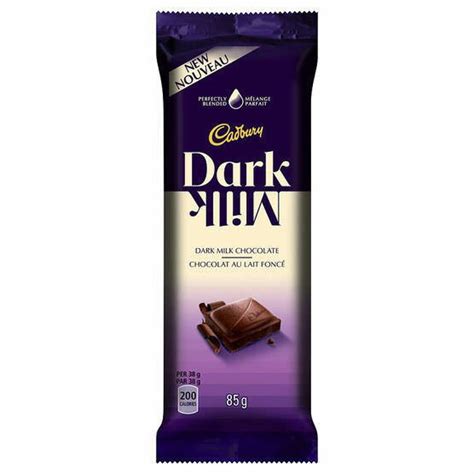 Cadbury Dark Milk Chocolate Perfectly Blended 12 x 85g bars Canada