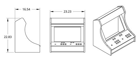 diy arcade machine cabinet CAD plans - CAD Files, DWG files, Plans and ...