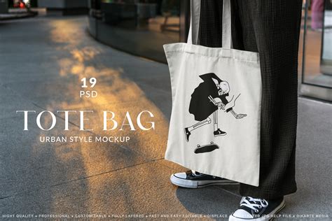 Tote Bag Urban MockUps - Design Cuts