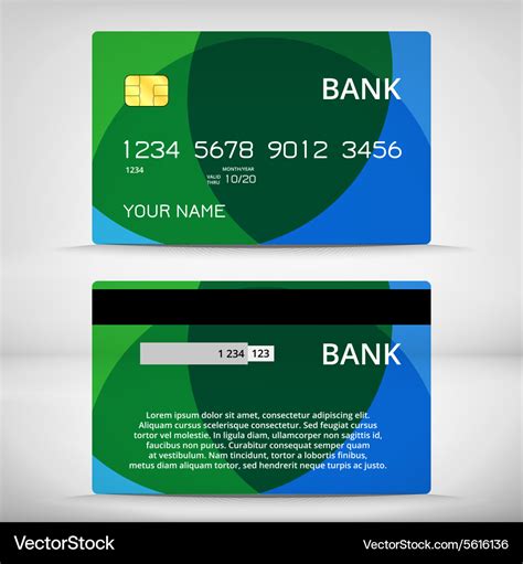 Editable Credit Card Design Template