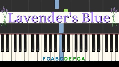 Lavender's Blue: easy piano tutorial with free sheet music - YouTube