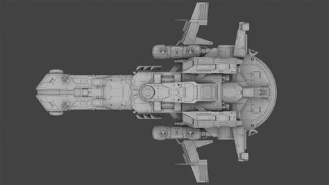 Super Space Battleship 3D model | CGTrader