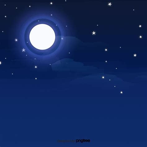 Cartoon Starry Night Sky Scene Background, Wallpaper, Scenes, Starry Sky Background Image And ...