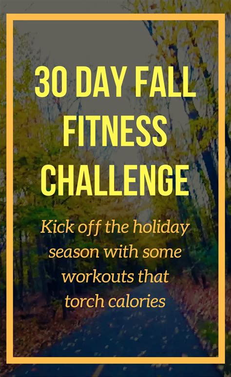 30 Day Fall Fitness Challenge: The Ultimate Workout Plan – Runnin’ for ...