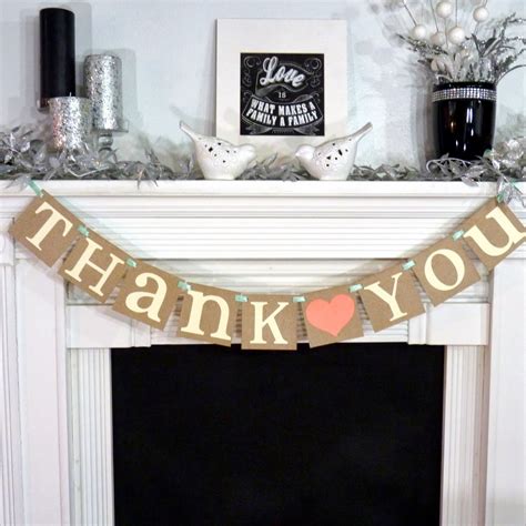 Thank You Sign / Rustic Wedding Banner Photo Prop Wedding - Etsy