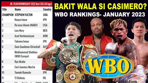 Breaking: Inoue #1 sa WBO Super Bantamweight Rankings | John Riel ...