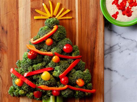 Christmas Crudités Tree with Festive Ranch Recipe | Ree Drummond | Food Network