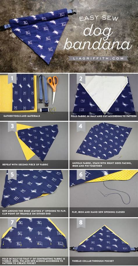 Make an Easy DIY Dog Bandana | Dog bandana pattern, Diy dog bandana, Diy dog stuff