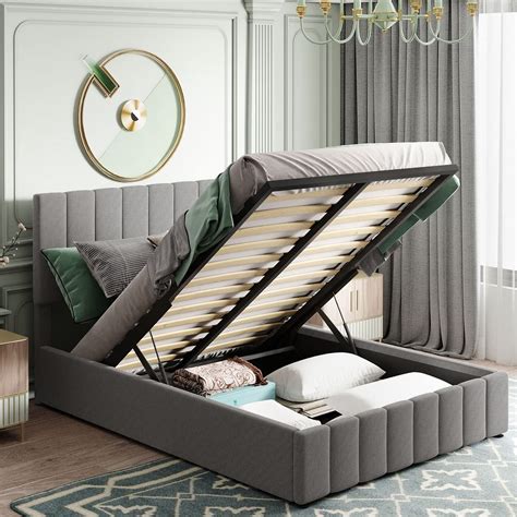 Buy Harper & Bright Designs Lift Up Storage Bed Full Size Upholstered ...