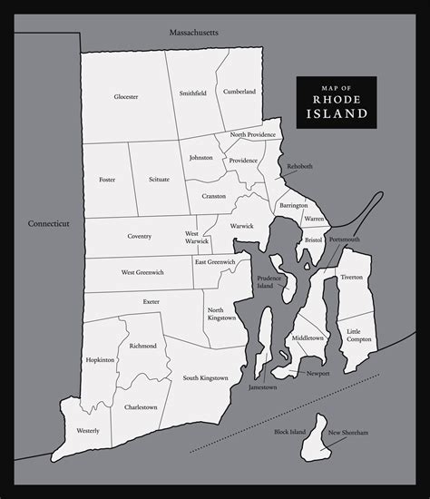 Large map of Rhode Island state. Rhode Island state large map | Vidiani ...