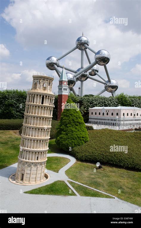 atomium museum mini-europe heysel brussels belgium Stock Photo - Alamy