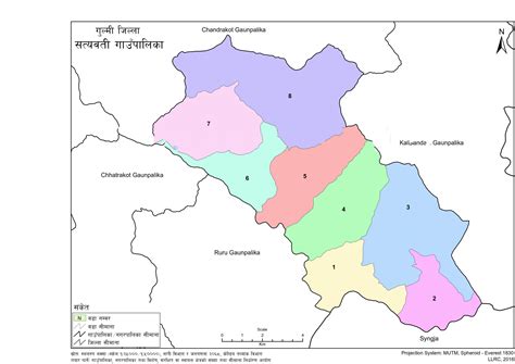 Map of Satyawati Rural Municipality, Gulmi, Nepal – Nepal Archives