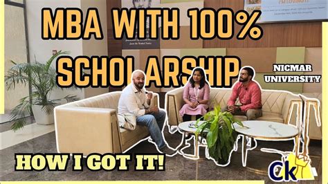 MBA With 100% Scholarship | How I Got a Full Scholarship for My MBA | - YouTube