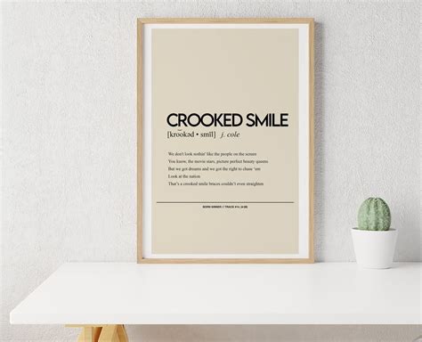 J. Cole - Crooked Smile | Poster wall art, Album cover art, Album covers