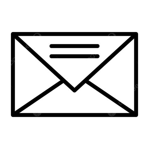 Mail Line Icon Vector, Mail Icon, Email, Inbox PNG and Vector with ...