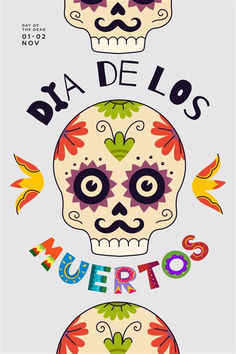 Mexican Day of the Dead holiday poster. Dia de Los Muertos 3170389 Vector Art at Vecteezy