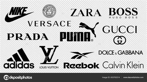 Vector Logos Popular Clothing Brands Chanel Louis Vuitton Prada Gucci ...