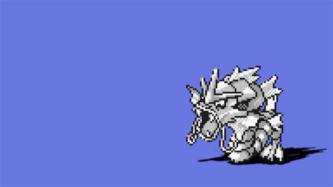 Pokemon Pixel Art Gyarados Pokemon First Generation Blue Background ...