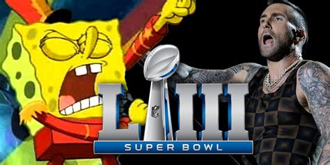 The Super Bowl, and Maroon 5, Let Down SpongeBob Fans