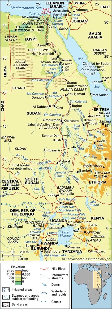 Nile River | Delta, Map, Basin, Length, Facts, Definition, Map, History ...