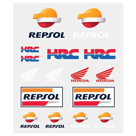 Repsol Honda MotoGP 2018 Sticker Pack 16 Multi Coloured Decals Official Product 5057788076210 | eBay