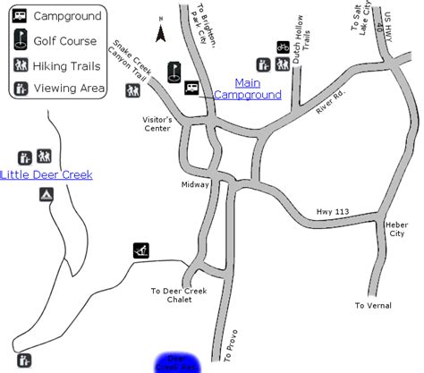 Wasatch Mountain State Park Map - Wasatch Mountain State Park UT USA • mappery