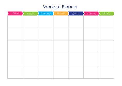 Weekly Training Schedule Template – printable schedule template