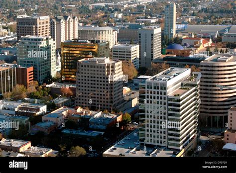 Downtown Skyline Aerial of San Jose, California Stock Photo - Alamy