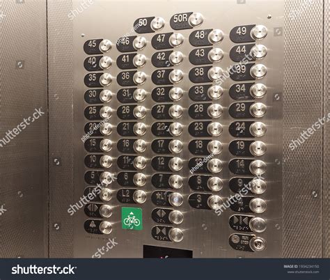 Elevator Buttons 50-floor Buiding Stock Photo 1934234150 | Shutterstock