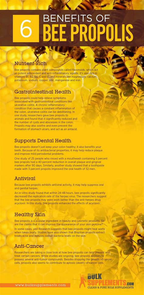 Bee Propolis Benefits, Side Effects, and Dosage