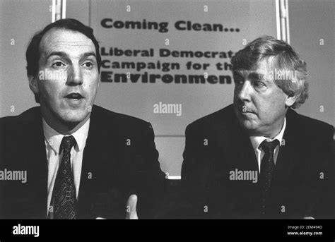 Simon Hughes Environment spokesman and Des Wilson election campaign ...