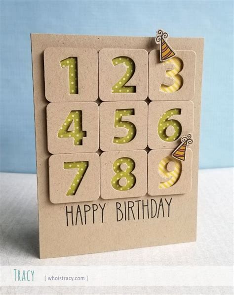 Number Birthday by whoistracy - Cards and Paper Crafts at Splitcoaststampers | Birthday cards ...