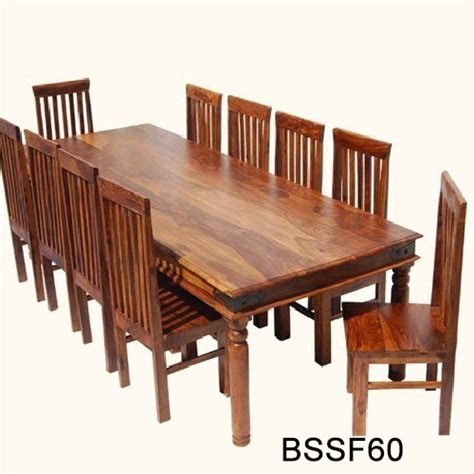 Wooden 10 Seater Rectangular Dining Set at Rs 28500/set in Kolkata | ID ...