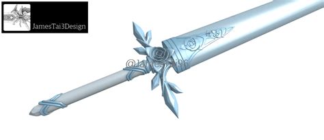 3D file Blue Rose Sword 🌹・Model to download and 3D print・Cults