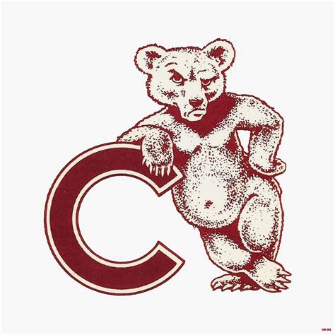 1950's Cornell Touchdown Bear Mixed Media by Row One Brand - Pixels